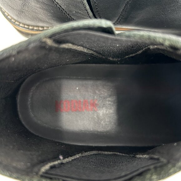 KODIAK Women's Black Waterproof Leather Peyto Chelsea Ankle Boots Booties Size 8 - Picture 6 of 9